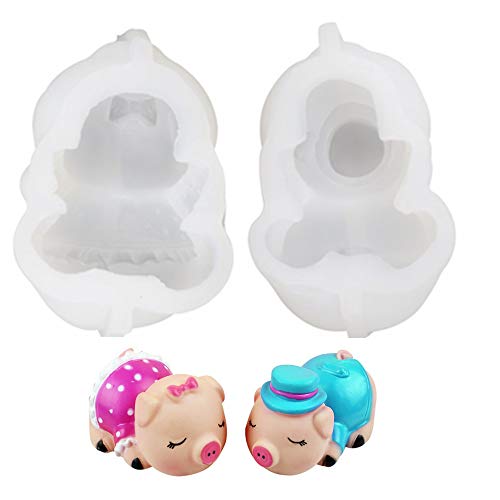 AK ART KITCHENWARE Pig Shape 3D Silicone Cake Molds Fondant Mould Cake Decorating Tools Mousse Mold for Bakery 2pcs