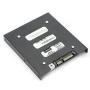 Pasow 2 Pack 2.5" to 3.5" SSD HDD Hard Disk Drive Bays Holder Metal Mounting Bracket Adapter for PC (Bracket + Blue Sata III Cables)
