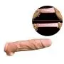 Silicone penile Condom Expander expands Male Chastity Toys Lengthen Cock Sleeves Dick Socks Reusable Condoms -Flesh