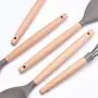 Silicone Kitchen Utensils Gadgets Wood handle Cooking Tools Kitchenware Set Spatula Shovel Spoon Home Kitchen Tools,I