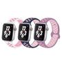 YC YANCH Compatible for Apple Watch Band 38mm 40mm 42mm 44mm,Soft Silicone Sport Band Replacement Wrist Strap Compatible for iWatch Apple Watch Series 4/3/2/1,Nike+,Sport,Edition, S/M M/L Size