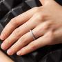 ThunderFit Womens Triangle Diamond Stackable Rings 4 Pack Thin Silicone Wedding Rings - 2.5mm Wide - 2mm Thick