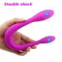 Silicone Waterproof Double Head Massager is an Energetic 7 Frequency Slim Toy for Men and Women