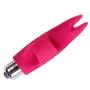 Vibrator, Oomph! 4 Inch Silicone Waterproof Vibration Massager 16 Modes Magic Wand Finger Vibrator Sexy Toy Rali - Red