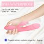 Intelligent Warming G Spot Rabbit Vibrator with 10 Multi-Speed Vibrations for Clitoris Vagina Stimulation,Waterproof Silicone Dildo Vibrator Sex Toys for Couples, Women, Adults