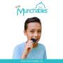 Munchables Biscuit Chewable Necklace - Sensory Chew Jewelry for Kids (Black)