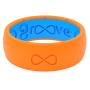 Groove Life - Silicone Ring for Men and Women Wedding or Engagement Rubber Band with Lifetime Coverage, Breathable Grooves, Comfort Fit, and Durability - Original Solid