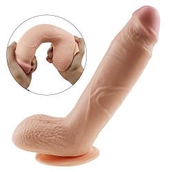 HAOZICH Super Ré Soft Silicone Suction Cup Strápǒn Man Made Pé-nnis Large Flexible D-Type Manual Device EX-EX Toy for Women HAOZICH