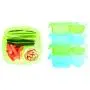 Tovla Kids Lunch and Snack Containers - 5 Colorful Plastic Meal Prep Bento Boxes with Sauce Compartment - Containers for Adults, Kids & Toddlers - Microwave, Dishwasher & Freezer Safe Tupperware
