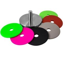 StealStreet SS-KD-1227MX, 6 Pack of 3.5 Inch Non Skid Silicone Material Coasters, Multicolor 3.5",