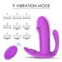 Multi-Speed Wearable Wireless Remote Control Vibrarator Silicone Waterproof Dual Motor USB Rechargeable Adullt Toys for Woman Clearance -Purple