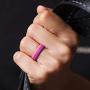 ThunderFit Thin and Stackable Silicone Rings, 8 Rings / 4 Rings / 1 Ring - Silicone Wedding Bands for Women - Diamond Pattern
