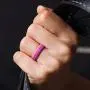 ThunderFit Thin and Stackable Silicone Rings, 8 Rings / 4 Rings / 1 Ring - Silicone Wedding Bands for Women - Diamond Pattern