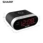 Sharp SPC679A - Alarm with Wireless Charging - Qi Certified - USB Charging for 2nd Device!