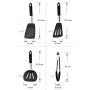 Antennababy Kitchenware Four-Piece Non-Stick Pan Spatula Silicone Shovel High Temperature Pizza Shovel Home Kitchen Silicone Shovel,Red