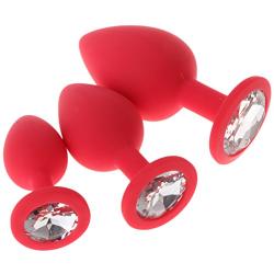 Knowwest 3pcs Silicone B-ütt Plùg Weighted ?màl Trainer Sets Enhance Six Toys Orgasm Product