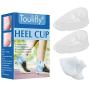 Heel Cups, Plantar Fasciitis Inserts, Unisex Heel Pads Cushion Set, Shock Absorption Gel Cushion Insert for Plantar Fasciitis and Heel Pain Relief