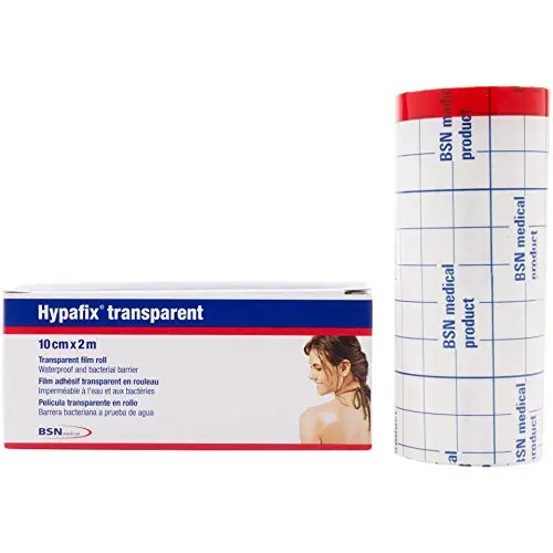 Hypafix? Transparent - Waterproof, Breathable, Clear Bandage Tape (4" X 7 ft roll)