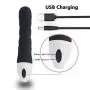 Xoher 7 Speed Silicone Waterproof Rechargeable Quiet Personal Safe Material Female Toy(Black013)