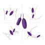 Waterproof 12Frequency Silicone Double Jade Egg for Women and Couple