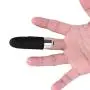 TIANYA Finger Vibrant Toy For Couple - Black Silicone Wonderful Finger Massager Stimulation Vibrating Waterproof Body Massager Toys