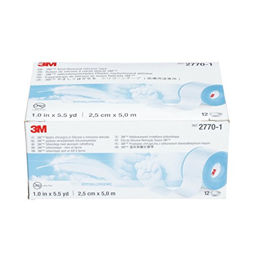 3M 2770-1 Kind Removal Silicone Tape (Pack of 12)