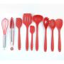 JINPENGRAN 10 Sets of Silicone Kitchenware, Non-Stick Silicone, Environmentally Friendly Cooking Tools,Black