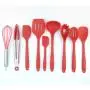 JINPENGRAN 10 Sets of Silicone Kitchenware, Non-Stick Silicone, Environmentally Friendly Cooking Tools,Black