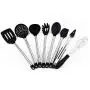Kitchenware set, 8 piece set of silicone kitchen utensils, stainless steel handle, heat resistant and nonstick cooking tools