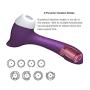 Orlena Clitoral Sucking Vibrator, G Spot Clit Dildo Vibrators Waterproof, Rechargeable Clitoris Stimulator with Suction & Vibration Patterns Sex Toys for Women (Purple)