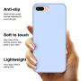 iPhone 8 Plus Case, iPhone 7 Plus Case, Anuck Soft Silicone Gel Rubber Bumper Case Microfiber Lining Hard Shell Shockproof Full-Body Protective Case Cover for iPhone 7 Plus /8 Plus 5.5" - Light Blue