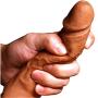 Skin Silicone Cóndom 12INCH Coffee Reusable Pênnís Sleeve Enlargement Toys for Men Chástity Clítoris Stímulator Pênnís Rings Delivery Discreet