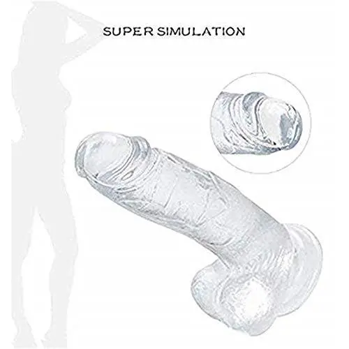 7 Inch Waterproof Massager Realistic Silicone Toy with Strong Suction Cup