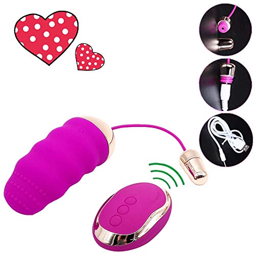 10 Frequency USB Rechargeable Mini Wireless Remote Control Powerful Massager, Waterproof Small Silicone, for Bedroom Women