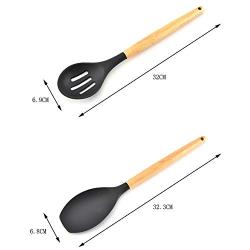 SKYyao Kitchen utensil set Silicon Bakelite handle kitchenware 8-piece set non-stick spatula spoon tool set cooking kitchenware silicone