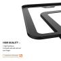 Karoad Black License Frames, 2 PCS Stainless Steel Car Licence Plate Covers Slim Design with Bolts Washer Caps for US Standard