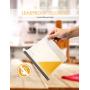 Reusable Silicone Food Storage Bag 9-pack, Airtight Food Preservation Bag Keep Food Fresher, Versatile Lunch Bag for Sandwich, Cooking, Sous Vide, Liquid, Snack, Freezer Safe, 3 Large+5 Medium+1 Small