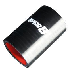 Upgr8 Universal 4-Ply High Performance Straight Coupler Silicone Hose 76mm Length (1.5"(38MM), Black)