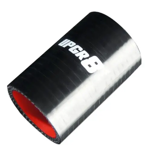 Upgr8 Universal 4-Ply High Performance Straight Coupler Silicone Hose 76mm Length (1.5"(38MM), Black)
