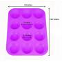 Silicone Muffin Pan, Non Stick Silicone Molds Baking for 12 Cup Muffin Tin (Purple)