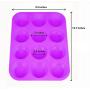 Silicone Muffin Pan, Non Stick Silicone Molds Baking for 12 Cup Muffin Tin (Purple)