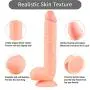 Womens 11 Inch Suction Cup Silicone Soft-??ld?, Realistic Texture and Real Touch Toys