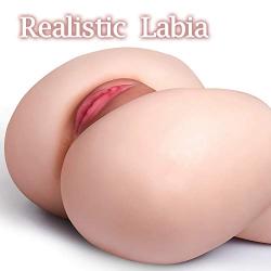 Pussy Ass Masturbator with Lifelike Labia-Fondlove 3D Doggy Style Sexy Curves Realistic Male Masturbator with 2 Holes for Men Masturbation a Versatile Experience