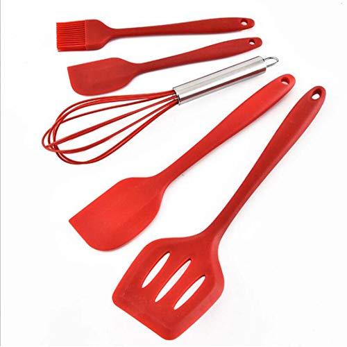 Silicone kitchenware five-piece non-stick kitchen utensils pot silicone shovel spoon spoon spoon colander rice spoon