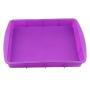 Orgrimmar 2 Packs Baking Silicone Rectangular Cake Pans Bakeware Bread Baking Mold NonStick Easy Demoulding Purple