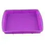 Orgrimmar 2 Packs Baking Silicone Rectangular Cake Pans Bakeware Bread Baking Mold NonStick Easy Demoulding Purple
