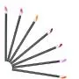 600pcs Disposable Lipstick Applicators Wands Makeup Applicators Brushes Lipgloss Applicators Tester Wands ECBASKET Disposable Lip Brushes Tool Kits Black