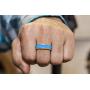Groove Life - Silicone Ring for Men and Women Wedding or Engagement Rubber Band with Lifetime Coverage, Breathable Grooves, Comfort Fit, and Durability - Original Solid