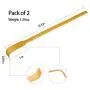 RENOOK Back Scratcher, 2 Piece 17" Natural Strong Sturdy Traditional Bamboo Wooden Body Relaxation Massager for Itching Relief, Best Gift for Parents，Friends，Yourself and More.