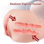 ERMAO Hjh 3D Realistic Big Ass Pussy Masturbator Silicone Vagina and Anal Love Doll Pocket Masturbate Erotic Sex Toys for Men, 6KG
